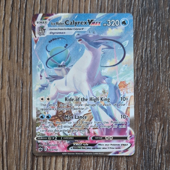 Ice Rider Calyrex VMAX Pokmon Card Full Alternate Art -  greenwatershopping.com